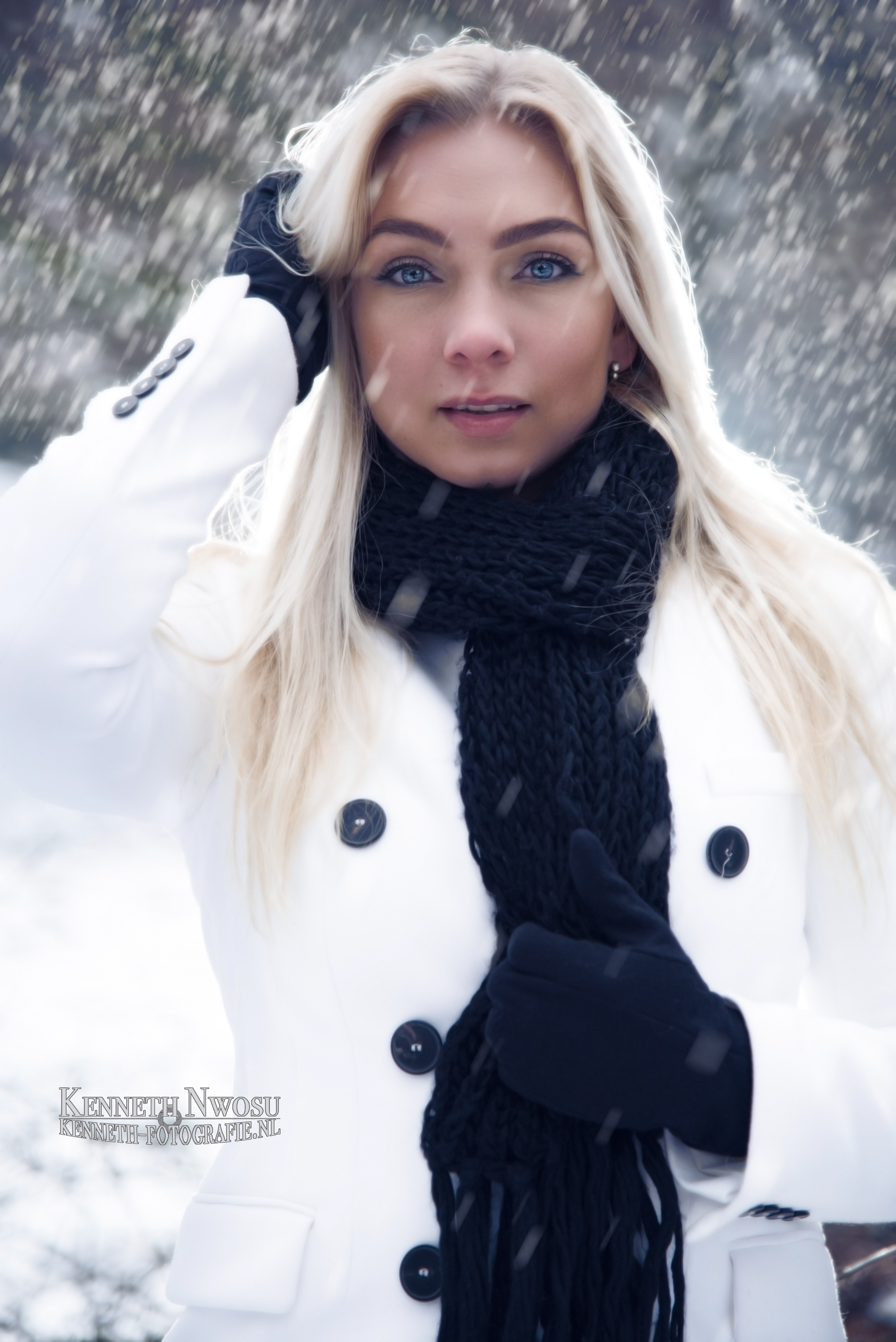 Sneeuw fotoshoot met Melissa