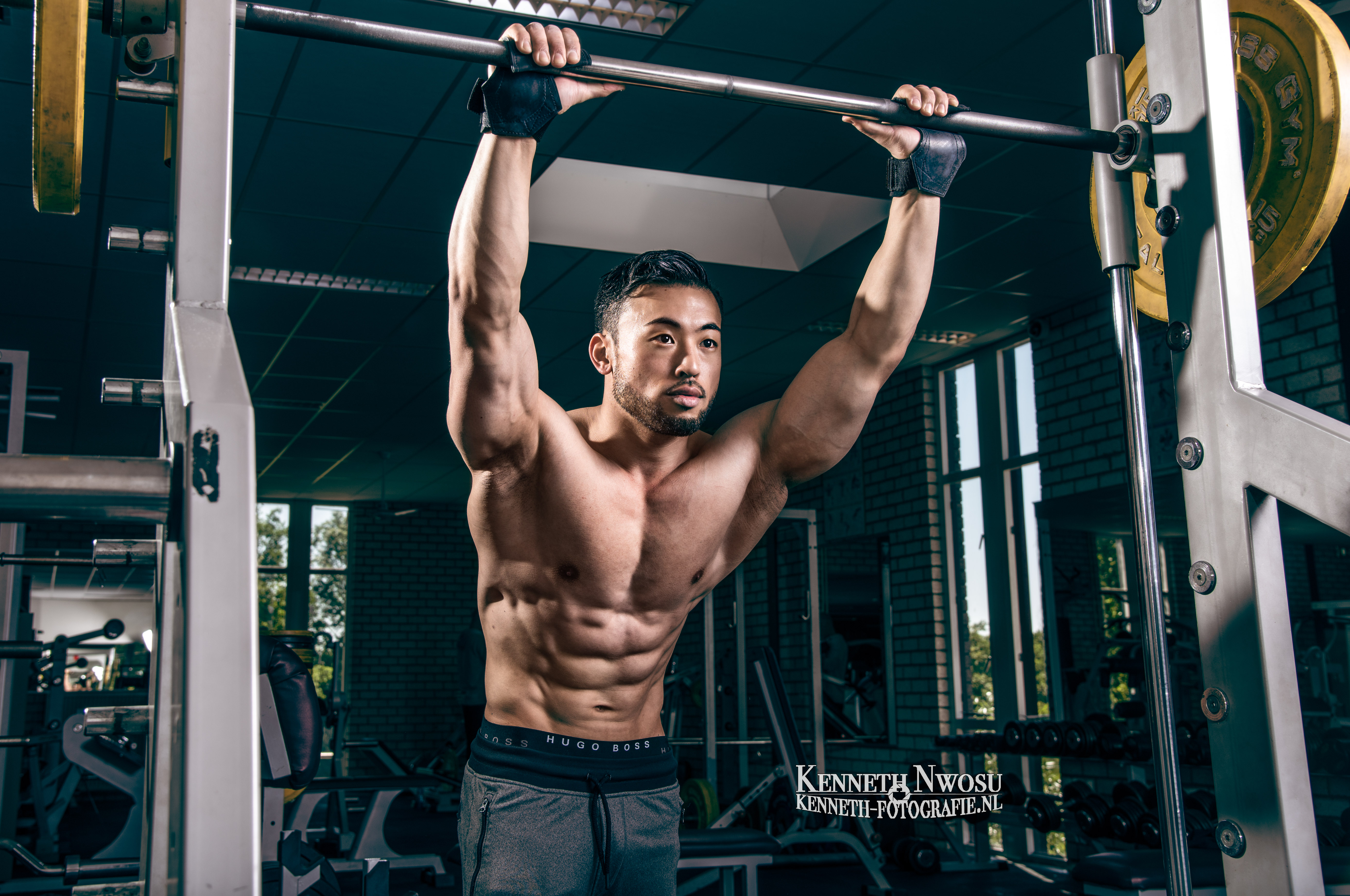 Natural bodybuilder Kensaku Takeuchi