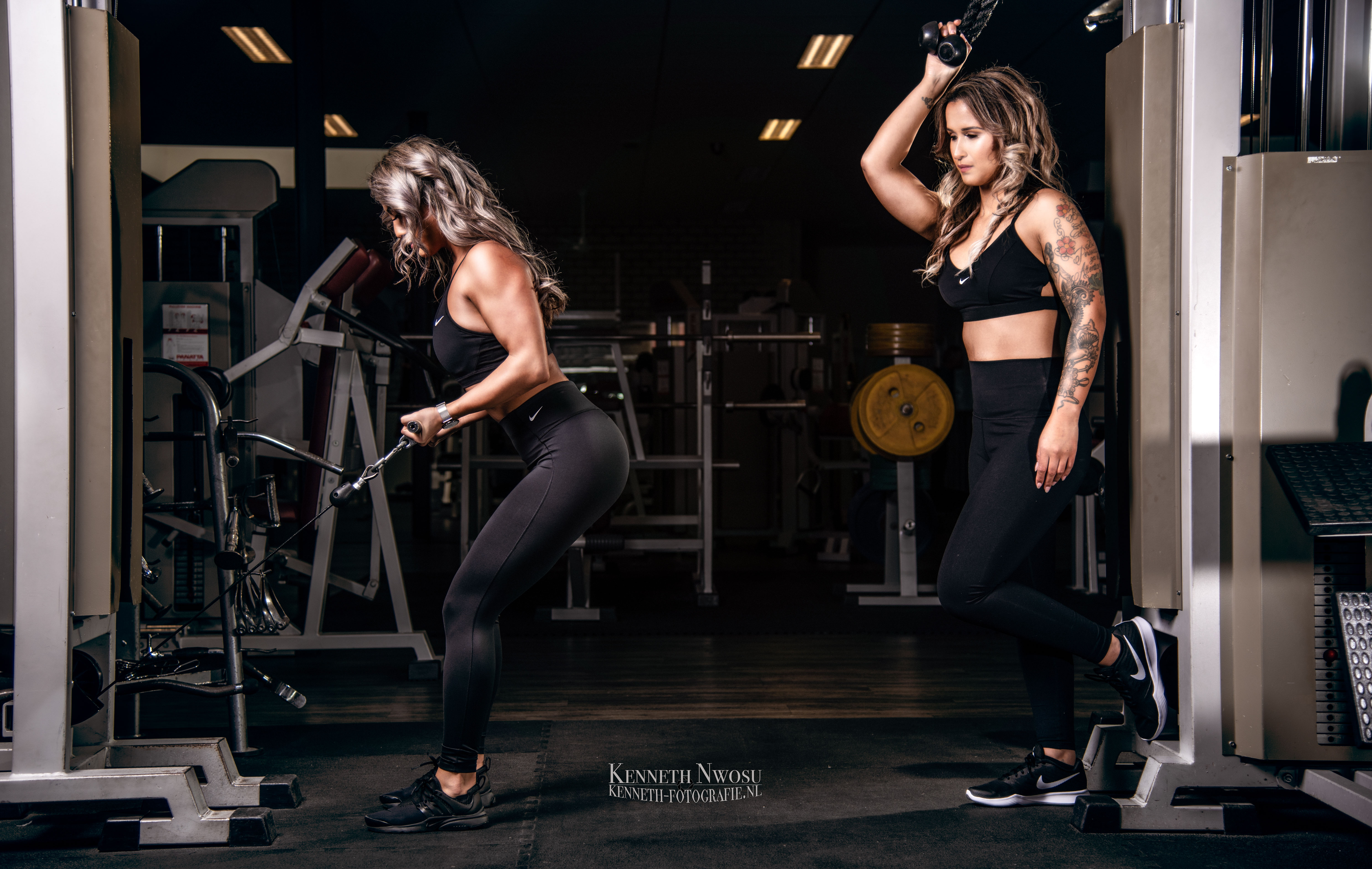 Fitness fotoshoot met Desiree en Amberley