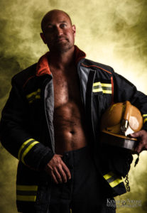 brandweerman fotoshoot