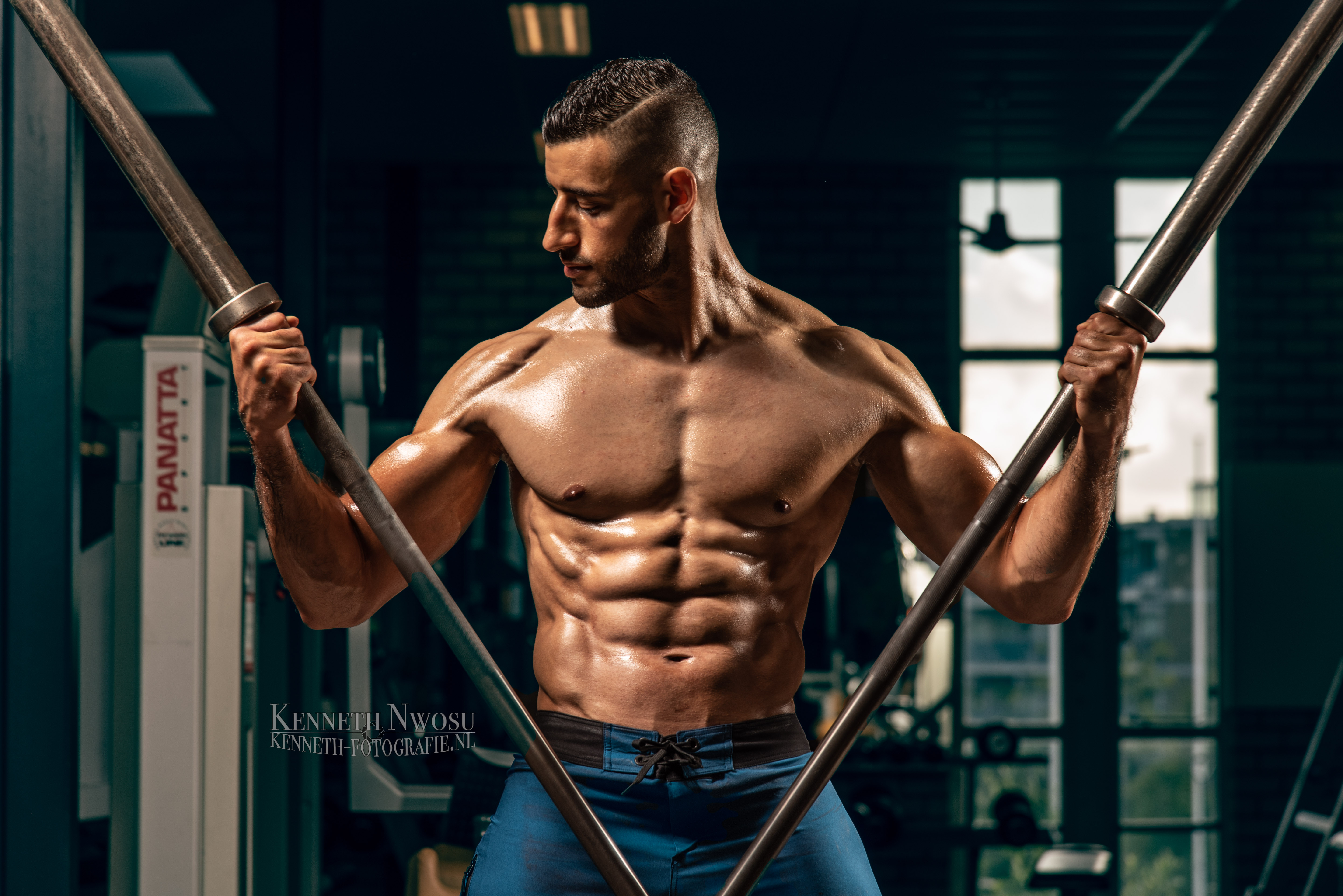 Fitness foto- en videoshoot met Yassine