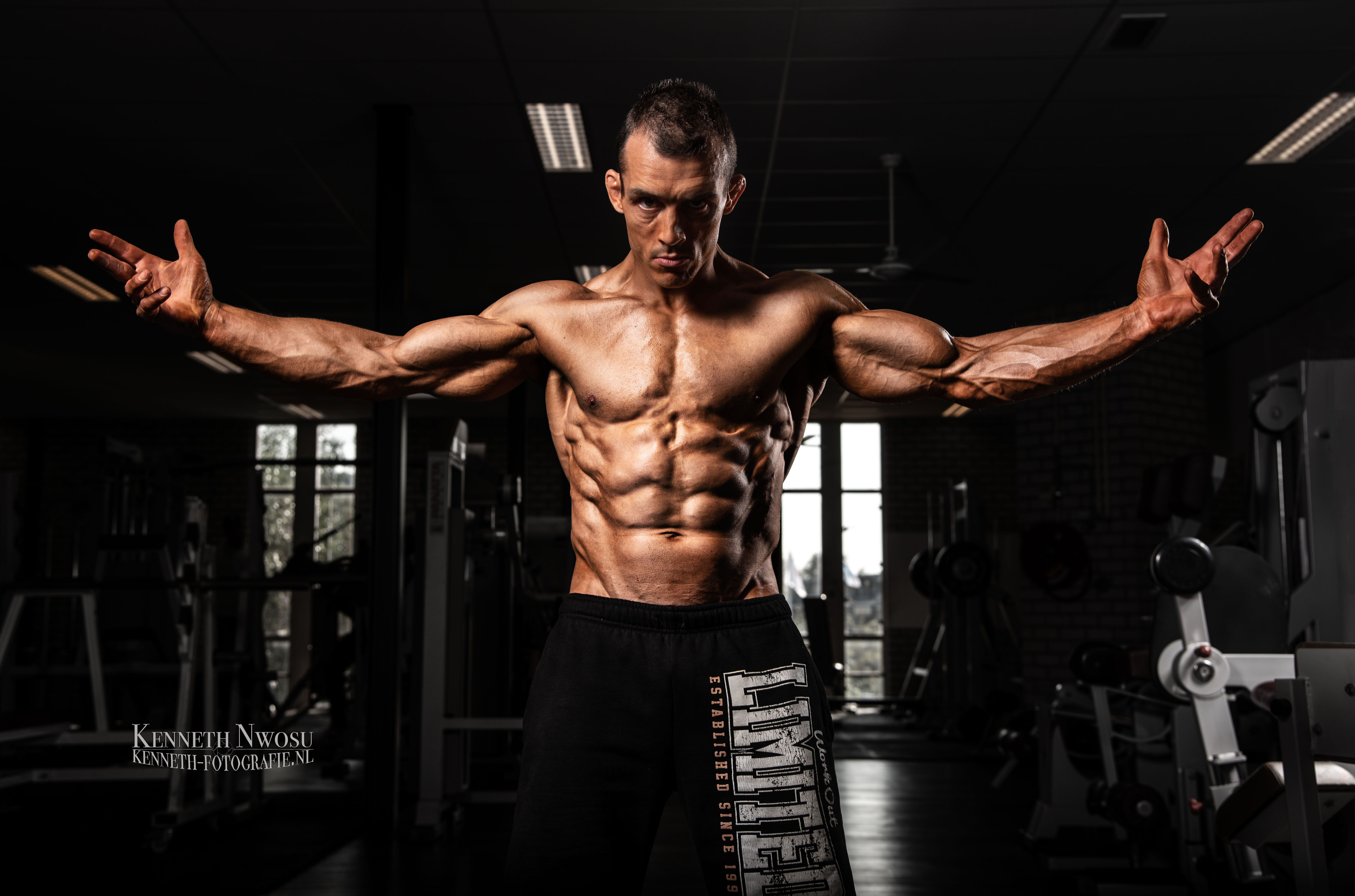 Bodybuilding fotoshoot met Paul en Brent