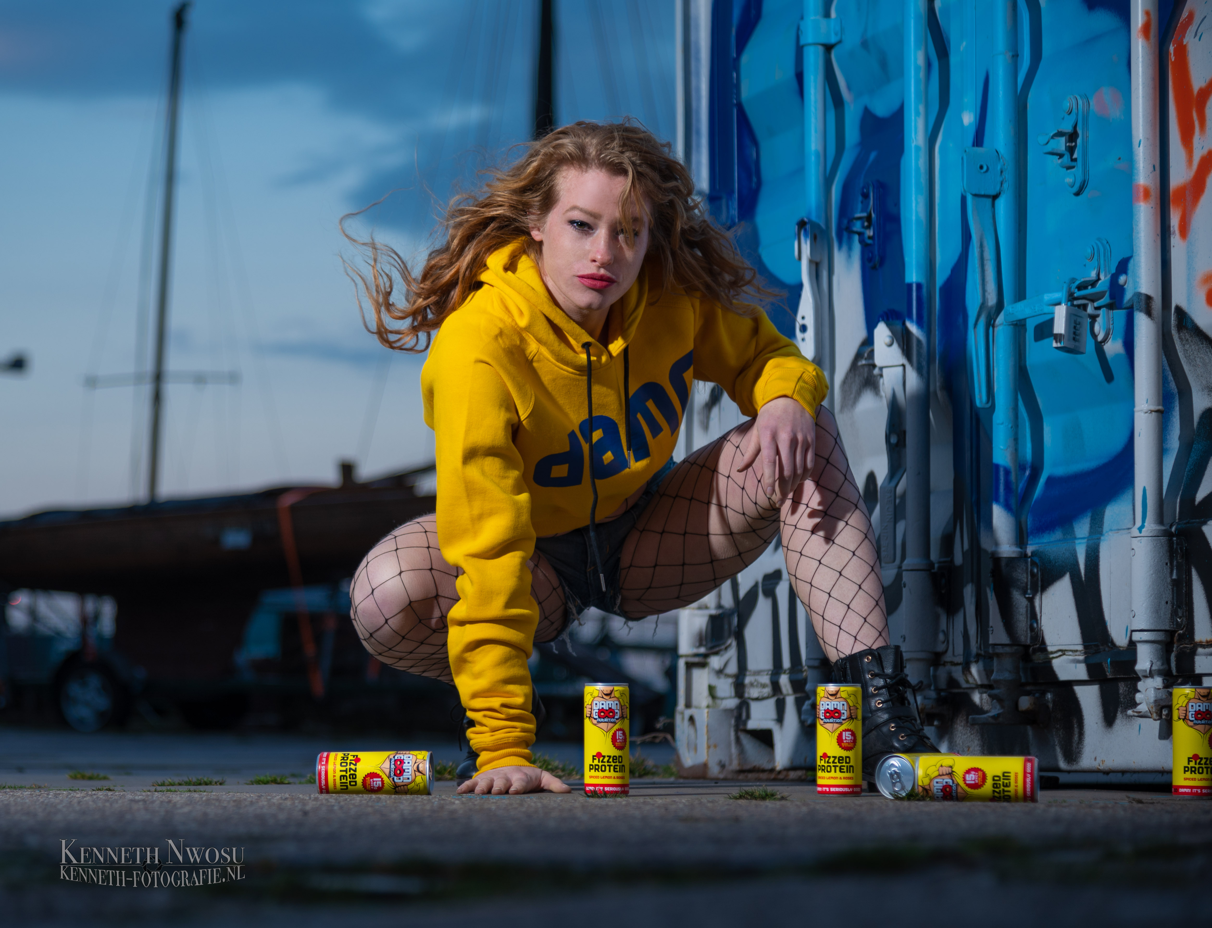 Fotoshoot met Roza voor Damn Good Nutrition