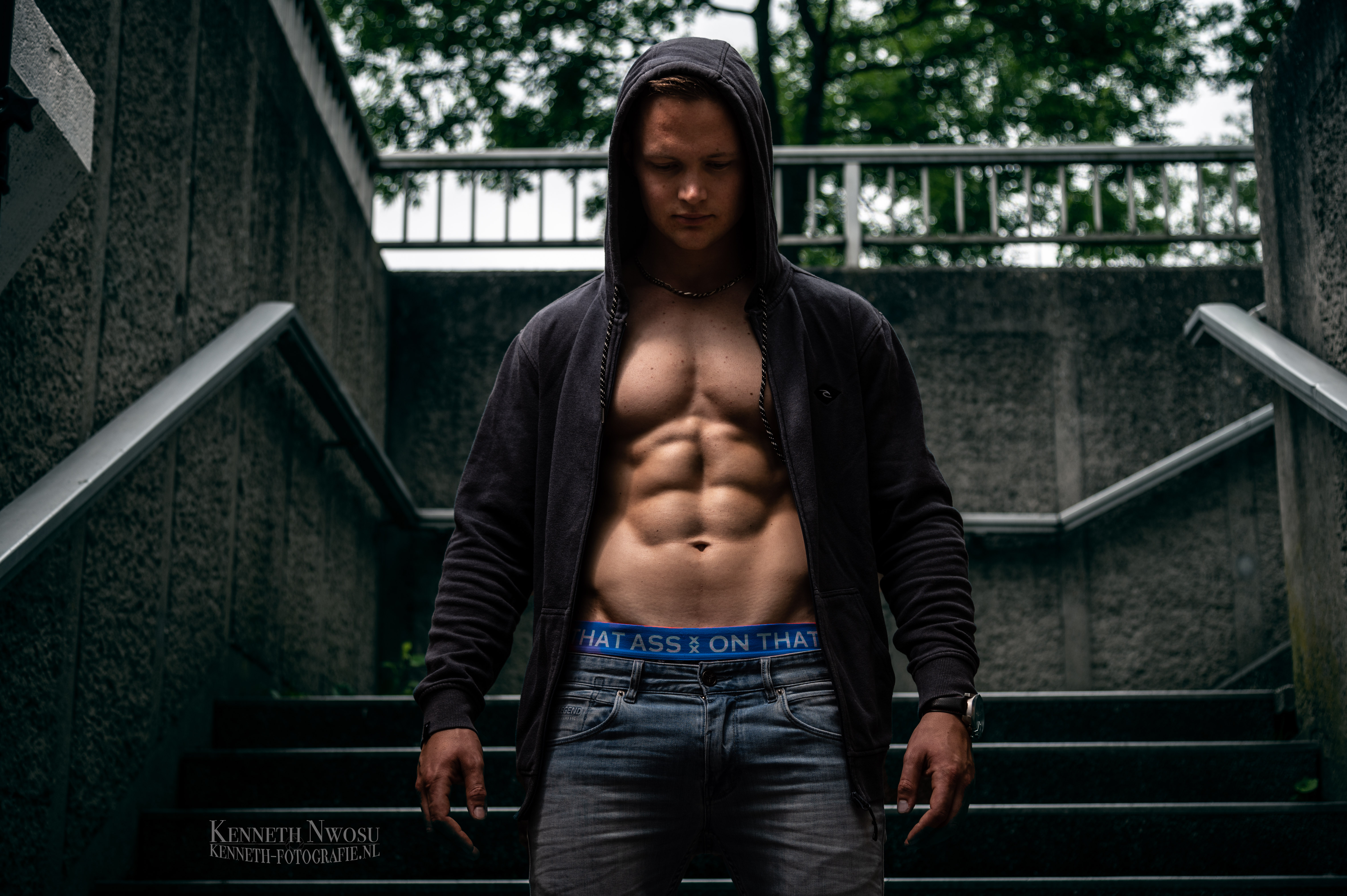 Studio fitness shoot met Thomas